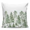 thumbnail image 2 of Green Pine Tree Throw Pillow Covers, Soft Pillowcases with Invisible Zipper, Vintage Watercolor Botanical Decorative Square Pillow Cushion Covers for Living Room Couch Sofa Bed 24x24 Inches, 2 of 8