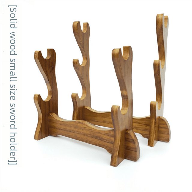 Soporte para regla, soporte para espada pequeña, soporte para espada, soporte para espada de madera maciza, soporte para espada pequeña, soporte para cuchillo pequeño samurái, soporte para espada