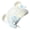 White, variant on Punk Wing Head Wrap Thicken Knit Bear Hat for Climbing Skiing Sports Headwear Blue Bear Hat Oversized Headwear