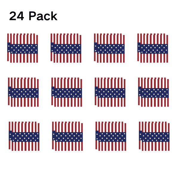 CuiLiyq 24 Pack American Flag Paper Napkins, Disposable Red White Blue Paper Napkins for 4th of July, Independence Day, Memorial Day Tableware Decorations