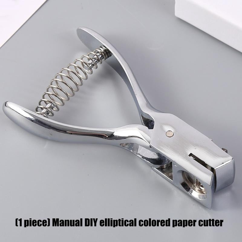 CEORPER Metal Oval Shaped Craft Hole Puncher Punch Tool For Smooth Accurate Cutting