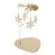 thumbnail image 5 of Candelabro giratorio de metal plateado para decoración de fiestas y eventos especiales Copo de nieve, 5 of 9