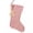 Red & White Ticking Stripe, variant on Perfect Red 5 Quilted Plaid Gingham Homespun Christmas Stocking with Personalized Letter L Charm by Marilee Home