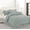Gray, variant on Luxury Hotel 8-Pc Embossed Solid Over-Sized Comforter Set White - Queen Size