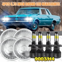 5.75" inch LED Headlights HI/LO White Fit Pontiac GTO firebird 1964-1972 4x