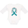 thumbnail image 3 of Inktastic Ovarian Cancer Awareness Ribbon Boys or Girls Long Sleeve Baby Bodysuit, 3 of 5