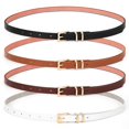 thumbnail image 6 of Women Skinny Leather Belt,Thin Waist Belt for Dresses Pants Jeans, 6 of 6