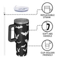 thumbnail image 4 of Halloween Bat Silhouettes Tumbler with Handle and Lid,40oz Double Wall Vacuum Insulated Tumbler,Cups Gift for Women and Men, 4 of 7