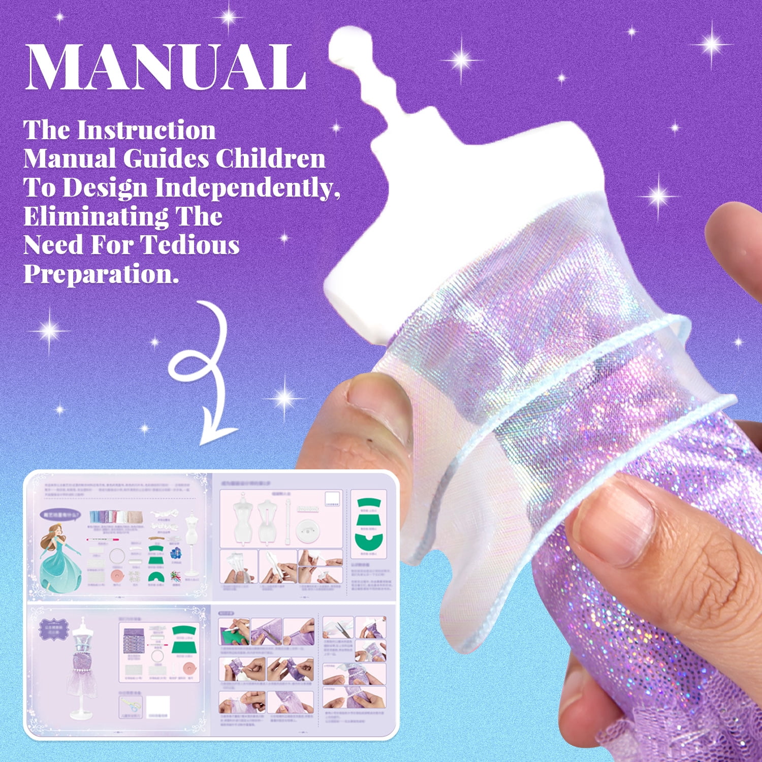 Fashion Designer Kits Toys for Girls Ages 6-8-11, Kids Craft Kits Toys for Girls 6 7 8 9 10 11 Year Old Girls, Birthday Gifts Toys for 6-12 Year Old Girls