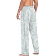 thumbnail image 6 of GZHJMY Green Leaves Men's Pajama Pants, Soft and Comfortable Lounge Sleep Bottoms with Pockets, Men's Sleepwear with Custom Print, Medium, 6 of 7