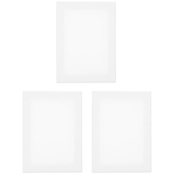 WHAMVOX  3 Pcs Oil Painting Board Linen Kids Canvases for Child White