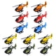 thumbnail image 1 of 12 unids inercia Aeroplanos Toys Kids Press Moving Flying Helicopter Playthings, 1 of 8
