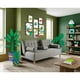 thumbnail image 1 of Sofá Cama Makora Queen Con Memory Foam, Color Gris Claro, Lino Respaldo Reclinable De 3 posiciones. Makora Con Portavasos, 1 of 6