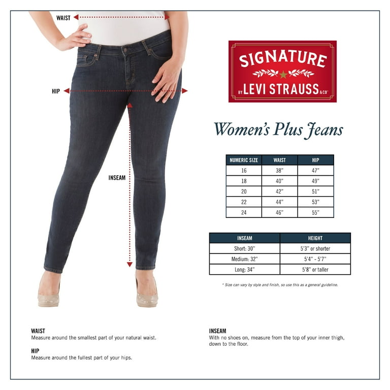 Signature by Levi Strauss Co. Women s Modern Slim Cuffed Jeans
