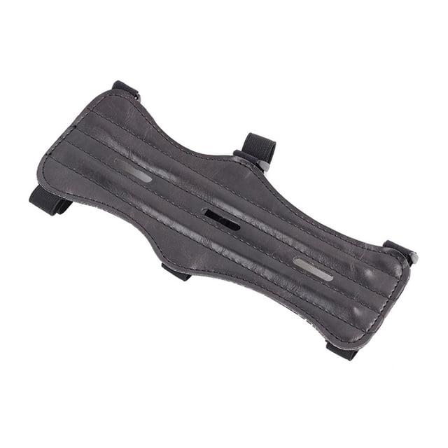Naiovety Cubierta de cuero para brazo de protección, guantes de flexibilidad transpirables con agujeros gruesos, protección para tiro de tiro y tiro con