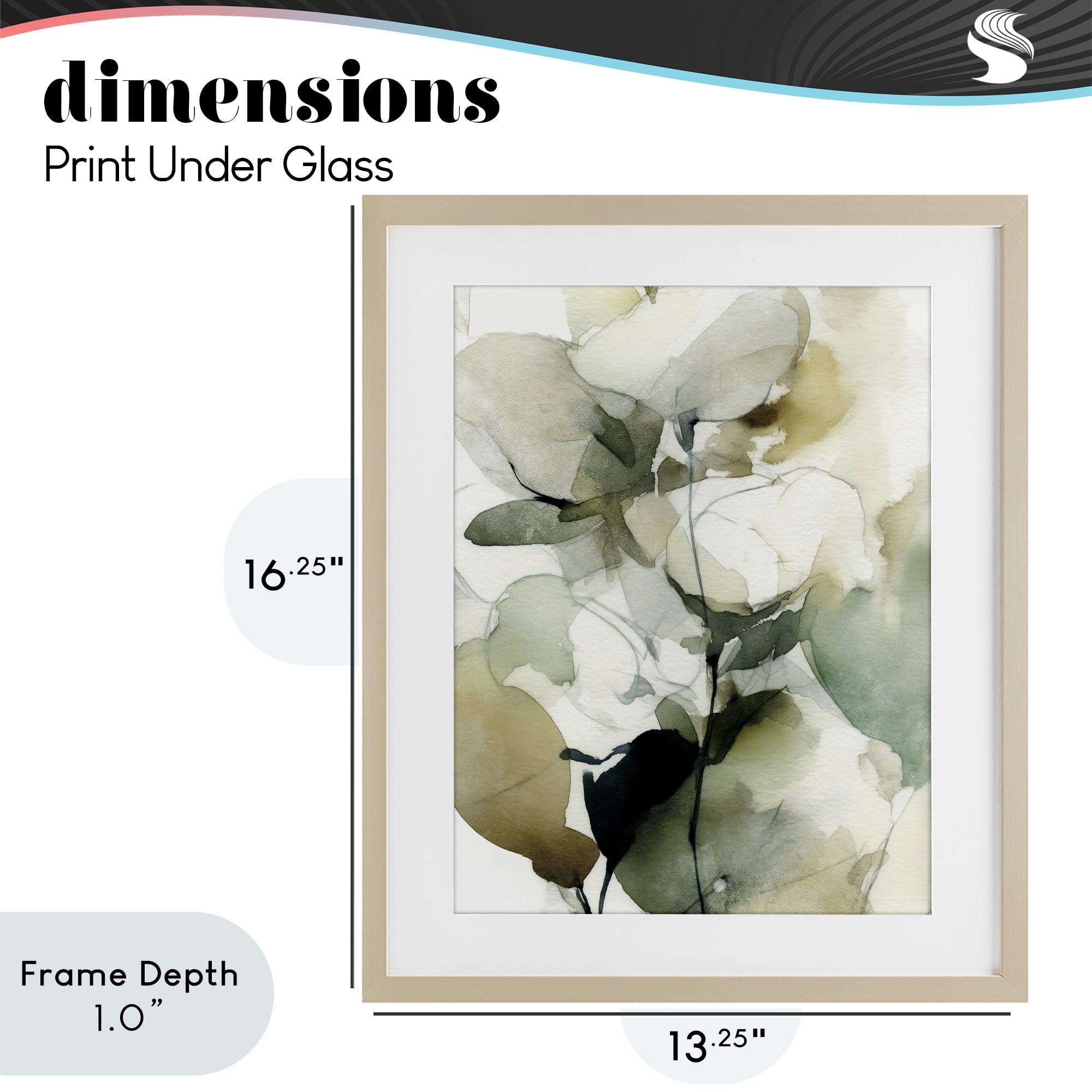 Stupell Industries Floral Branches in Motion Birch Framed Print Under Glass, design by Svetlana Aleynikova
