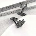 thumbnail image 1 of Vintage Tryzub Symbol Cufflinks Stainless Steel Trident Mens Sleeve Buttons Charm Shirt Wedding Souvenir Jewelry Cuffs Links, 1 of 5
