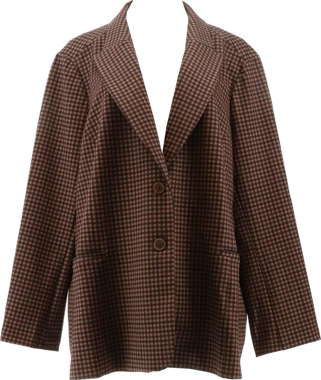 DG2 Diane Gilman Ponte Knit Boyfriend Blazer Women s 671 263 Walmart