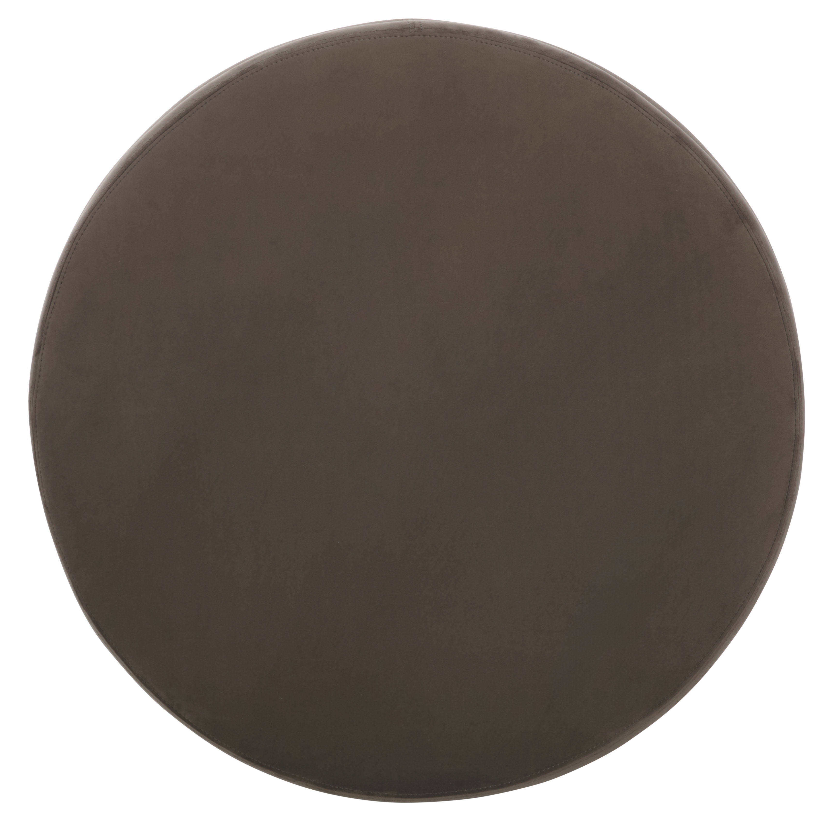 Safavieh Rohan Modern Round Ottoman, Chocolate
