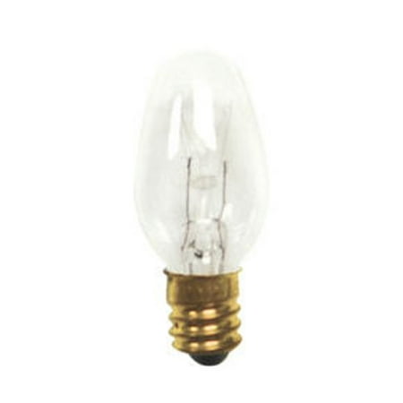Clear Blinkers - Bulbrite 7W C7 BLINKER CLEAR E12 120V