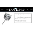 thumbnail image 4 of Lucita Simulated Birthstone Stud Earrings with Solid 14K Gold Posts - Platinum - 3 Prong - August, 4 of 7