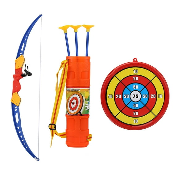 Fdit Children Toy Archery Set Plastic Bow Soft Arrows with Score Target Kids Toys,Children Bow Toy,Kids Archery rifle Toys