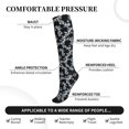 thumbnail image 2 of Sikiie Flower 1 Pairs Compression Socks for Men and Women 15-20 mmHg Running Support Socks, 2 of 7