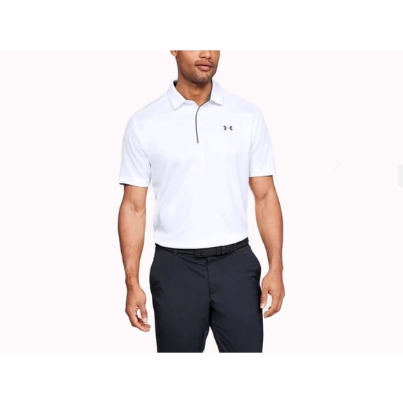 Under Armour White Tech Polo - Mens Polo - 1290140-100