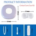 thumbnail image 2 of Kit de estuches para lentes de contacto Erewa con espejo y 3 estuches de solución, 2 of 7