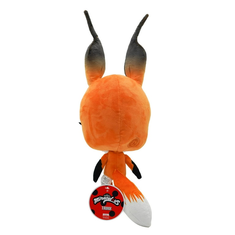 Miraculous, Kwami Mon Ami Trixx 9-Inch Fox Plush Toy, Soft Stuffed