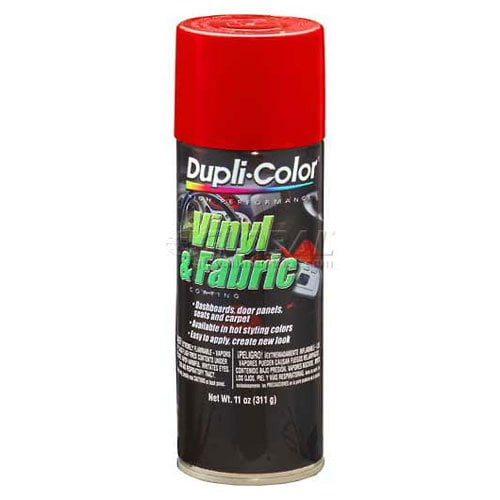DupliColor Vinyl And Fabric Coating Red 11 Oz. Aerosol Lot of 6