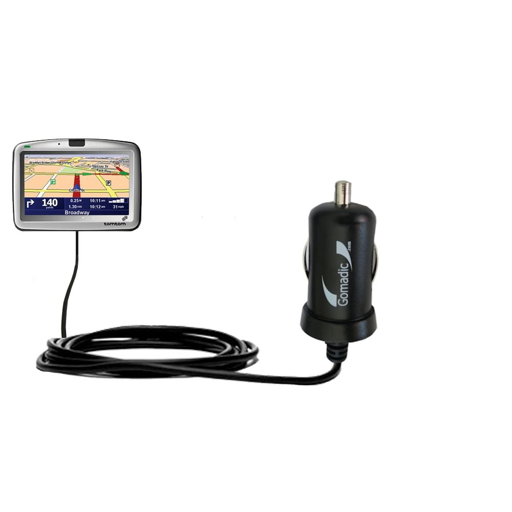 zaterdag Heerlijk Speciaal Gomadic Intelligent Compact Car / Auto DC Charger suitable for the TomTom  Go 710 - 2A / 10W power at half the size. Uses Gomadic TipExchange  Technolog - Walmart.com