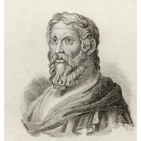 Aristophanes C 446 To C 386 Bc Comic Playwright Of Ancient Greece From Crabbs Historical Dictionary Published 1825 Canvas Art - Ken Welsh Design Pics (14 x 15)