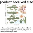 thumbnail image 2 of Boho Cactus Wall Decals Rainbow Birds Large Wall Sticker DIY Peel and Stick Removable Murals Stickers for Nursery Room Decor, 2 of 6
