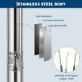 thumbnail image 3 of Deep Well Submersible Pump 4" Stainless Steel Water Pumps with 33ft Electric Cord & Check Valve for Industrial, Irrigation&Home Use, IP68 Waterproof Grade, 3 of 7