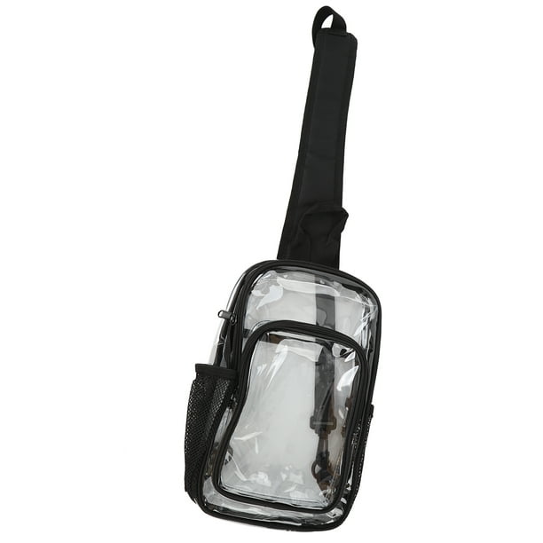 Bolsa De Transparente, Mochila Transparente De Hombro Correas De Hombro Reversibles De Múltiples Bolsillos Para Hombres Para Viajar