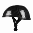 thumbnail image 1 of Vintage-Inspired Unisex Summer Cycling Semi-Helmet: Retro Headgear Style for Safe & Comfortable Bike Rides - Black Carbon Fiber Pattern, One Size Fits All, 1 of 6