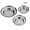 Silvery4, variant on Titanium Purification Dinner Plate, Stainless Steel Outdoor Plate, Antibacterial and Shatterproof, for Camping Party Event, Easy to Clean and Portable.