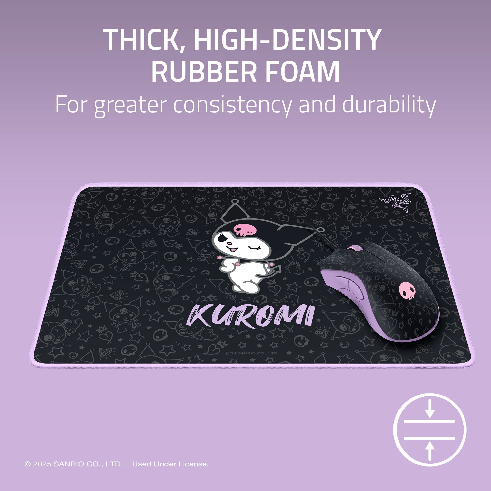 Razer DeathAdder Essential and Goliathus Mouse Mat Bundle - Kuromi Edition