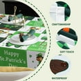 thumbnail image 5 of St. Patrick''s Day Tablecloth for Square Tables 60" X 84".Green and White Check Clover Lucky Trucks Spring Table Clothes.Washable Polyester for Dining Table, Buffet Parties and Camping, 5 of 5