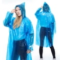 thumbnail image 1 of Chubasquero portátil desechable para adultos con capucha y mangas con cordón para mujeres y hombres FLhrweasw Nuevo, 1 of 9