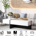 thumbnail image 3 of Modern High Gloss Rectangle - Display Decor & Store Games - Living Room Furniture - Easy Maintenance Surface, 3 of 6