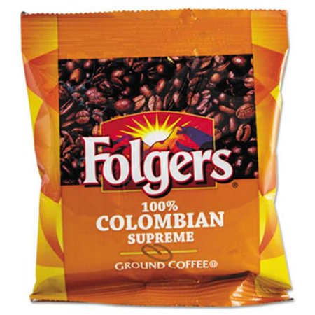 Folgers Coffee 1.75 oz. Ground Coffee Fraction Pack, 100 Percent Colombian