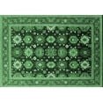 thumbnail image 1 of Ahgly Company Indoor Rectangle Oriental Emerald Green Industrial Area Rugs, 6' x 9', 1 of 4