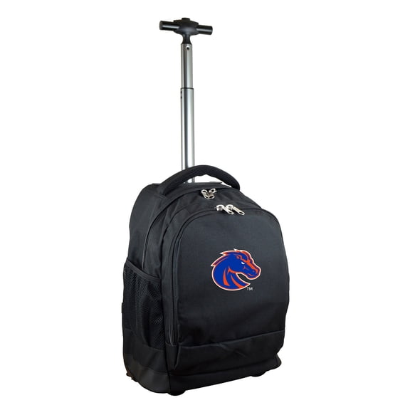 Black Boise State Broncos 19'' Premium Wheeled Backpack