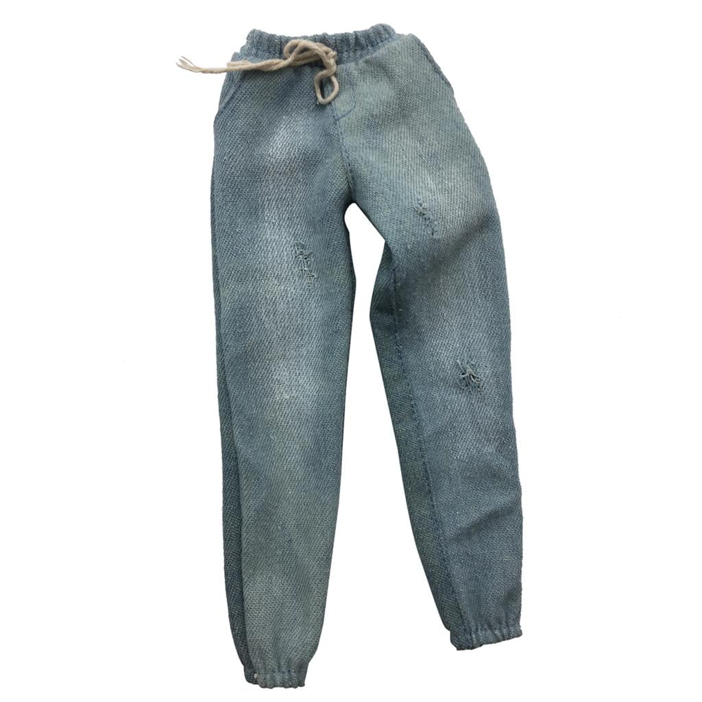 1/6 Scale Accessories Men's Pants Jeans With Belt 2 Styles F 12" Action Figure 