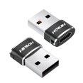 thumbnail image 1 of Adaptador USB a USB-C HOWJIM, 2 unidades, carga rápida, 1 of 7