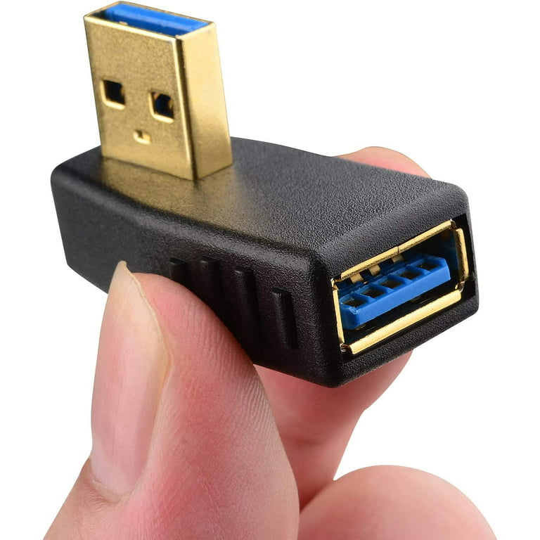 Cable Matters 2-Pack 90 Angle Adapter (USB Right Angle Adapter Supporting USB 3.0) - Walmart.com