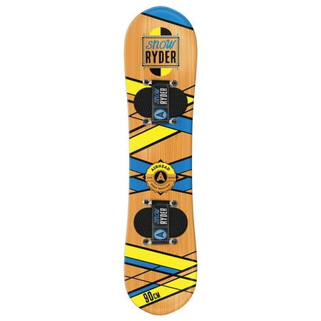 Hybrid Mountain Snowboard - SNOW RIDER Hardwood Snowboard, 130cm