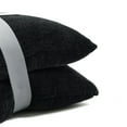 thumbnail image 3 of Mainstays 18" x 18" Solid Chenille Black Polyester Decorative Pillow Set (2 Count), 3 of 5